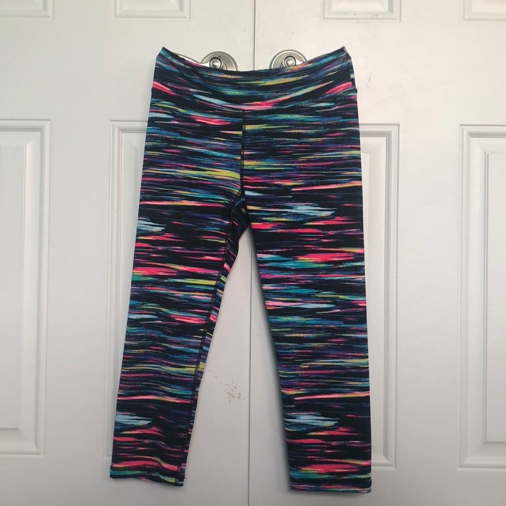 rainbow capri leggings